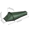 1 Persoon Backpack Camping Tent, Ultralight Single Person Tent, Outdoor Camping Tent, Green