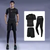 Hoodie ve Sweetpants Set Mens Sportwear Egzersiz Salonu Giysileri Erkek Kıyafetleri Jogger Fitness Gym Gym Siyah Ter Suits241c