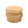 Newest Smoke Crushers Woodiness Grain Plastic Smoking Grinders Painting Herb Grinder Fit Advertising Promotional 17 5xy E1