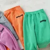 Bahar Erkek Kız Mektuplar Baskı Sweatpants Çocuklar Pamuk Gevşek Spor Pantolon Çocuk Pantolon LJ201127