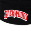 Nouveau chapeau tricoté bonnets Backwoods lettrage casquette femmes chapeaux d'hiver pour hommes chapeau chaud mode solide hip-hop bonnet chapeau unisexe CapsDropshipping