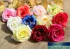 Têtes de roses artificielles en soie, 8CM, 11C disponibles, pour bricolage, accessoire de guirlande décorative, arc mural de mariage, couvre-chef de fête