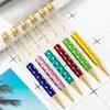 Fashion Print Style Candy Color Metal Ballpoint Pen School Students Office Gift Business Wedding Birthday Supplies