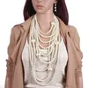 FY Europe and the United States fashion exaggeration multi-layer pearl necklace long sweater chain jewelry Y200730