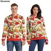 Męskie swetry mężczyźni kobiety jesienne zima świąteczny sweter pullover jumper 3D zabawny pies drukowana przyjęcie świąteczne świąteczne bluza plus size1