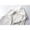 Случайные белые джинсовые жилеты с капюшоном с капюшоном для женщин Новый Корейский куртка без рукавов Женский гной Pus Размер жилетной пружинной пальто Gilet Colete 201031
