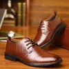 Hommes formelles à lacets en cuir officier robe d'affaires chaussures hommes Cool militaire professionnel chaussures Oxfords fête chaussures plates