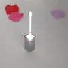 7ML LED Empty Lip Gloss Tubes Square Clear Lipgloss Refillable Bottles Container Plastic Makeup Packaging with Mirror and Light DHL free