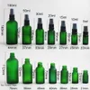 20 stks Promotie Groen Frosted Glas Parfum Spray Fles 100 ml 50ml 30ml 20 ml 10 ml fijne mistspuit van hoge kwaliteit