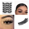 15 par / pudełka fałszywe rzęsy Naturalne grube 3d Faux Norek Fake Eyelashes Soft Reusable Eyelas