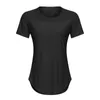 Mesh Cross Cut Yoga Tops Manches courtes léger Respirant Séchage rapide Évider Sexy Loose Solid Color Sports Fitness T-shirt Shirt