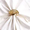 Shell and Fan Napkin Ring Gold Napkin Holder Table