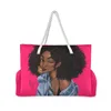 買い物袋新しい女性のビーチバッグアフロ女の子黒人女性のハンドバッグ再利用可能なトートバッグショルダーバッグ高品質大容量買い物袋220310