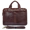 Huile cire en cuir zipper hommes sacs de mallette authentique sac de messager ordinateur portable maline hombre cuero11