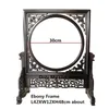 Antieke Chinese stijl ebony houten frame foto foto stand spiegel frame gesneden schilderijen frame kantoor woondecoratie ornamenten