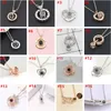 100 languages I love you Projection Necklace 28 Styles Romantic Love Memory Wedding Pendant Necklace Party Favor fashion3858908