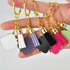 Gonogram Kwastjes Sleutelhanger Gunst Zinklegering Vier Blad Clover Key Rings Auto Circle Hanging Gesp