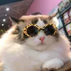 Fashion Animal Sunglasses Lovely Oval Sun Glasses For Cats Dogs Pet Eyewear