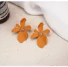 Pendientes de lujo para niñas Fairy Big Flower Jewelry 2020 New Style Joker 925 Plata Aguja Pendientes Personalizados