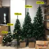 LBSISIライフプラスチックプレミアム人工クリスマスホワイトアートナビダッドクリスマスデコレーションツリー4FT / 5FT / 6FT 201204