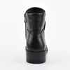 New Fashion Side Zipper Black Ankle Boots for Women Warm Plush Insole Women Boots Med Heel Cool Style Autumn Women Shoes 201104