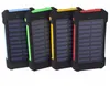 Hot Solar Power Bank Charger 20000MAH со светодиодной подсветкой Батареи Портативный открытый Компас Заряды Двойной головы USB Зарядки Сотовый телефон PowerBank