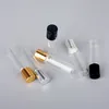 100 Pcs/Lot 5ml Mini Empty Glass Perfume Bottles Roll On Essential Oil Roller Bottle For Glass Steel Ball