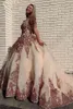 Luxuriöse Quinceanera-Kleider mit glänzenden Roségold-Pailletten, Prinzessin, herzförmige Pailletten, Ballkleider, süßes 16-Kleid, Korsett-Rücken, Party, Abschlussball, Abendkleider, Abendkleider ab 15 Jahren