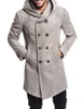 Zogaa Herfst Winter Heren Lange Trenchcoat Mode Boutique Wollen Jassen Mannelijke Slanke Wollen Windjack Plus Size S-3XL 201127