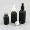 マットブラックドロッパーボトル携帯用アロマテラピーメガネの眼の眼鏡5ml 10 15 20 30 50 100ml 20pcs