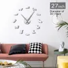 Sans cadre Anglais Welsh Corgi 3D DIY Horloge Murale Miroir Surface Chiot Chien Races Mur Art Pet Shop Décor Calme Balayage Horloge Montre 201118