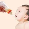 Детские кормления новорожденного сжатия ложки мягкие верхние рисовые зерновые детские бутылочки детей детские кормления рисовые хлопья хлопья 90мл