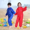 VILEAD Spessore Bambini Impermeabile Poliestere Cute Baby Solido Cappotto antipioggia per esterni Tute impermeabili Poncho Grande cappello Studente Abbigliamento antipioggia 220217