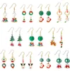 Christmas 11 styles kids Jewelry Earrings Happy Christmas Deer Tree Snowflake Earrings Kids Jewelry gift