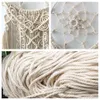 Hete macrame muur hangende tapijtwanddecor Boho chic bohemian geweven huis woonkamer decoratie cirkel fringe tapijt t200601