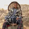 ファッション - スコットランドのラティスジョガーズのスウェットパンツ男性ヴィンテージぎくしゃくぎりぎりながら腰掛けています - ホップアンクルストラップジップチェック柄トラックパンツ