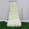 Hochzeit Bogen Blumenarrangement liefert DIY Party Hochzeit Blumendekor Rose Pfingstrose Straße führt künstliche Blume Reihe Tischläufer258U