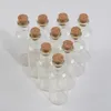 25mlの透明なガラス希望のボトルのコルクのドリフトのボトルの結婚式の休日の装飾のための瓶詰めクリスマスギフト瓶50pcs /ロット