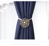 Une paire de rideaux en cristal minimalistes modernes avec boucles de rideau décoratives sangles magnétiques de poinçonnage gratuites décoration de clip de rideau T200601