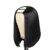 Rechte Bob U Part Wig Human Hair 2x4 Opening Grootte 100 HUNDER HAAR WIG MIDDEN DEEL Braziliaans Remy Human Hair 150 DENSITY9675208