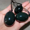 3st set Natural Nephrite Jade Yoni Ägg För Kvinnor Kegel Träning Jade Yoni Äggset Vaginalmuskelåtstramning Borrad Massage Ston5501694