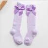 2021 New Baby Girls Socks Little Girls Bow Knee High Fishnet Socks Baby Toddler Bowknot In Tube Socks Kid Hollow Out Sock