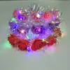 Glow wieniec opaska z kwiatami akcesoria do włosów dorośli zapalają LED zabawki opaski Christmas Party Luminous migająca opaska do włosów 315 H1