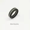 Luxuriöse Damen-Ringe aus zweifarbigem Silikonband mit drei Schichten, Reifen-Design, flexibler Ring aus Silikonkautschuk für Damen 2021