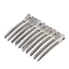 Saç Klipler Düz Metal Yaylar Için Tek Prong Timsah Barrette DIY Aksesuarları Çelik Tokalar W10514