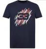 T-shirts voor heren F1 Formule één aangepaste snel drogende korte mouw T-shirt Casual Sports Red Round Neck T-shirt 3M411