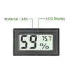 FY-11 Mini-Digital-LCD-Umgebungsthermometer Hygrometer Schwarz Weiß Luftfeuchtigkeitstemperaturmesser im Raumkühlschrank Eisbox DBC BH4157