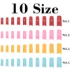 Kimcci 500pcs Candy Color French False Nail Tips Artificial Fake Nails Art Acrylic Manicure Tools Makeup Beautiful Black Pink6688307