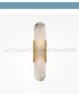 Marmor LED Vägglampa 90-260V Vardagsrum Korridor Wall Sconce Hotellrum Badrum Vägglampor Golden Metal Atmosphere Lighting