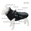 Manteau de chien d'hiver imperméable à l'eau de grand chien avec harnais collier de fourrure chaud vêtements pour animaux de compagnie gros chien veste Labrador Bulldog Costume 201116